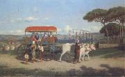Louis emile pinel de Grandchamp Femme turque en promenade huile sur panneau (mk32) oil painting artist